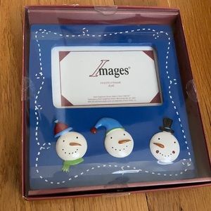 Images Snowman photo frame - from Kohls - never used - new in packaging.